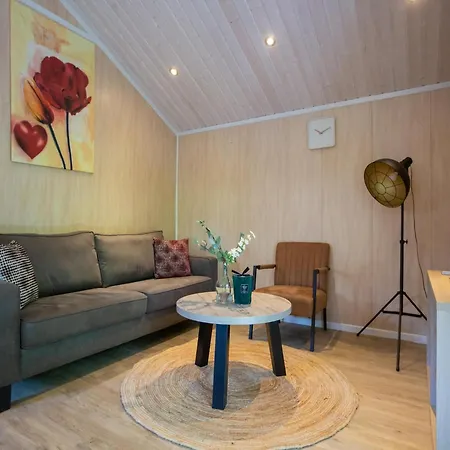 Beautiful With A Terrace, Located In A In Brabant 木屋 奥斯楚特